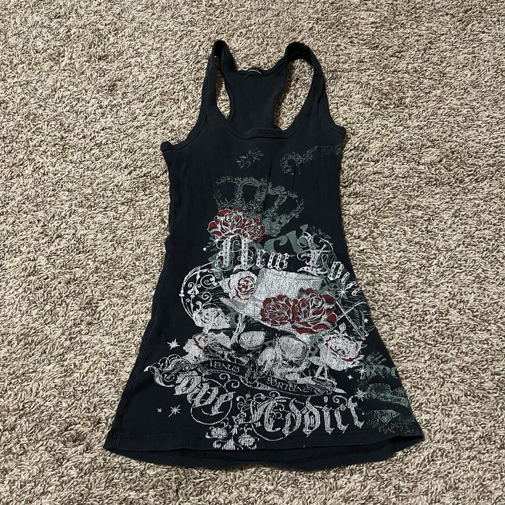 Y2k 2000s ribbed tank Wife Beater